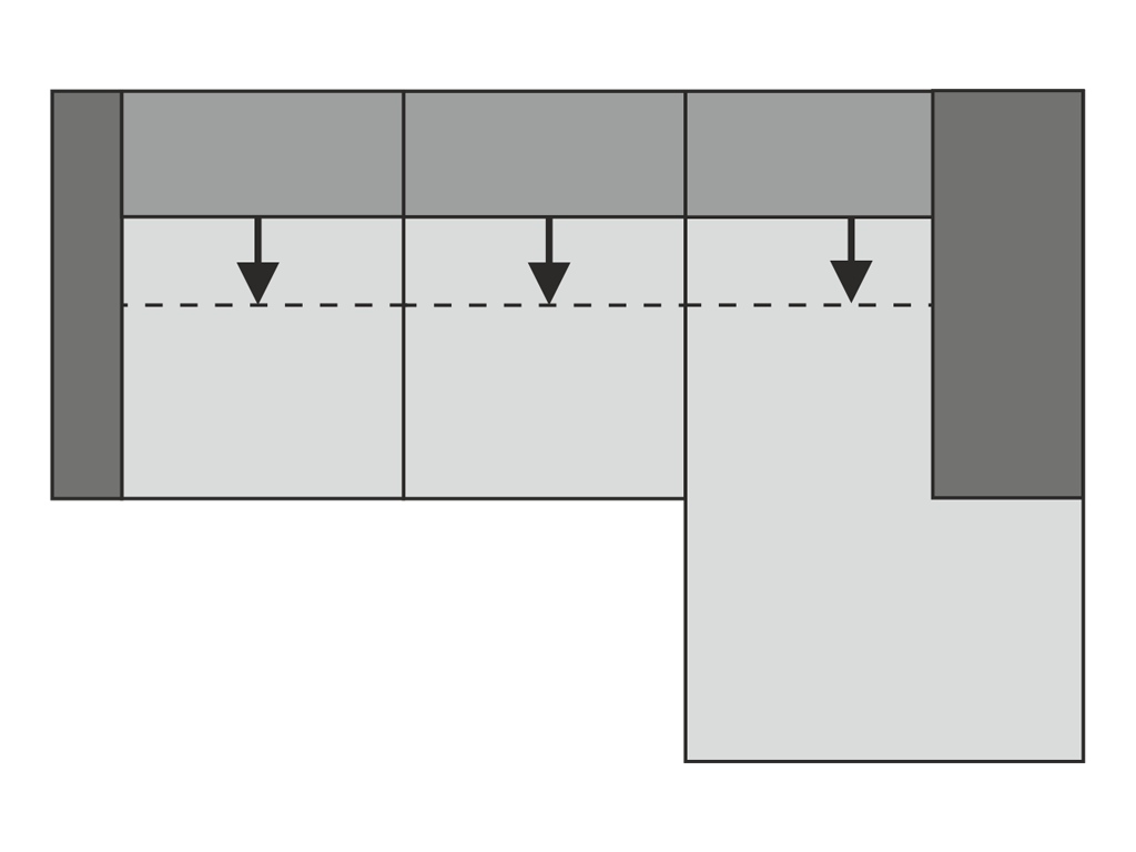 P.D.5991 Poco Dayton - Polstergarnitur | Eckkombination | B: 295 cm