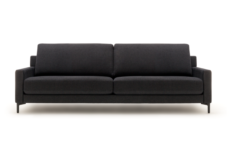 schwarze Couch von Rolf Benz EGO