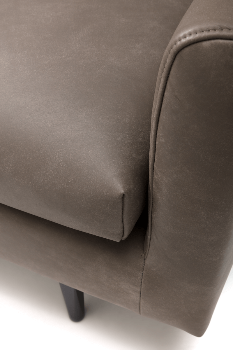 freistil Rolf Benz 134 - Sofabank | Leder braungrau 9225 | B: 222 cm