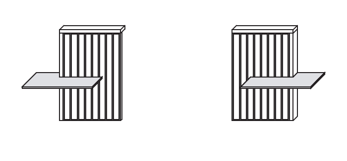 2er-Set, Paneelaufsatz inkl. Parsolglasboden 