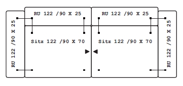 F.122.Bundle2 freistil 122 ECHT - Bundle 2 | Sofaelemente (6-teilig) 