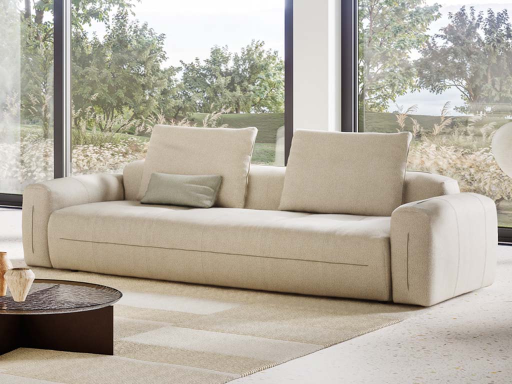 beige Couch Rolf Benz Moyo 