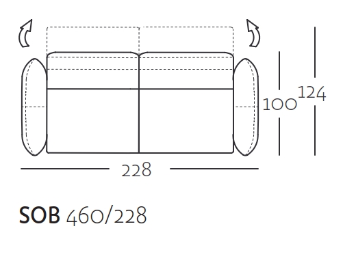 Breite 228 cm | SOB 460/228